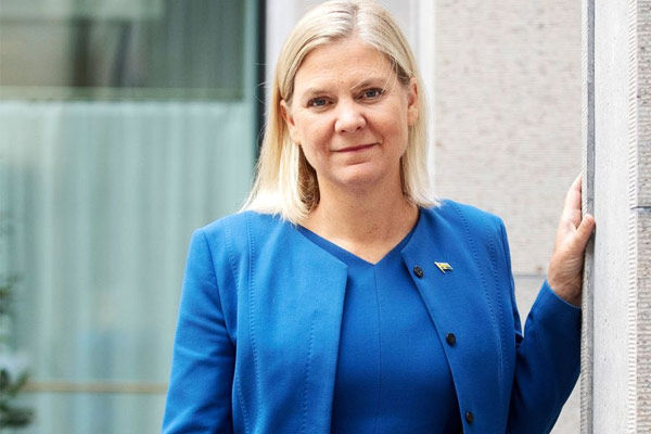 swedens first female prime minister announces names in cabinet