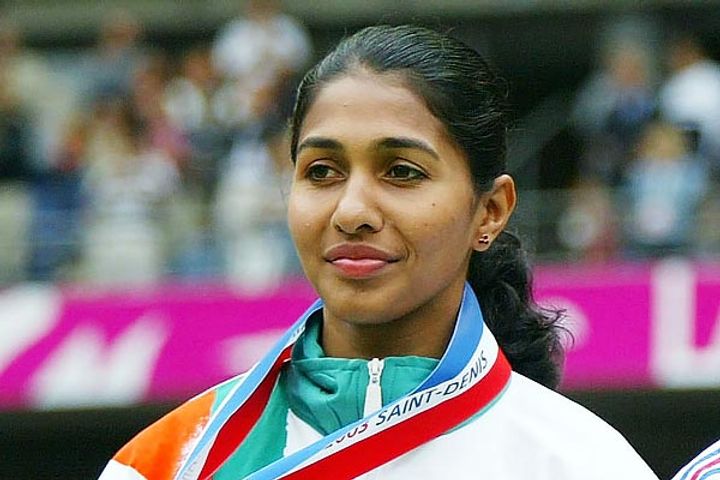 world athletics honored sprinter anju bobby george with the woman of the year award