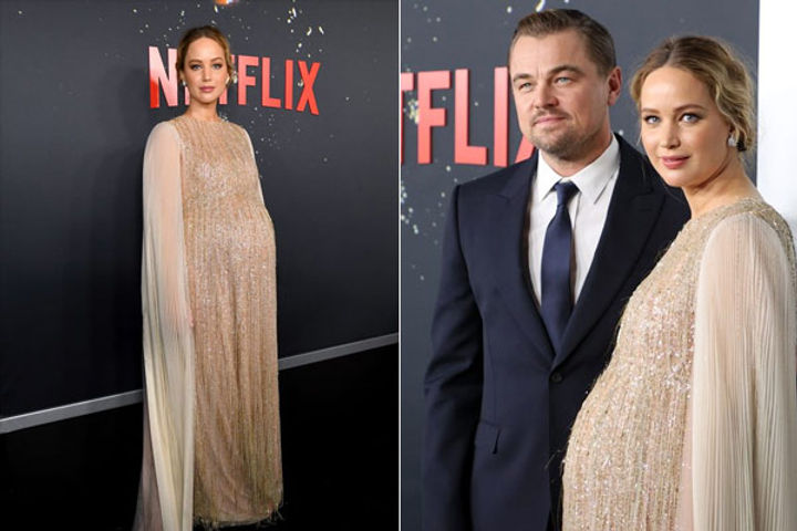 Oscar winning actress Jennifer Lawrence showed baby bump on the red carpet was seen with this actor Oscar winning actress Jennifer Lawrence showed baby bump on the red carpet was seen with this actor