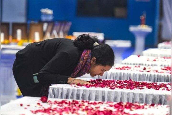 the daughters of general rawat kept staring brigadier liddads daughter kissed the coffin and every e