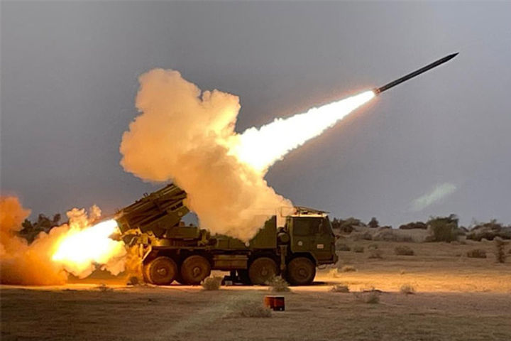 PinakaER was successfully tested in Pokhran range