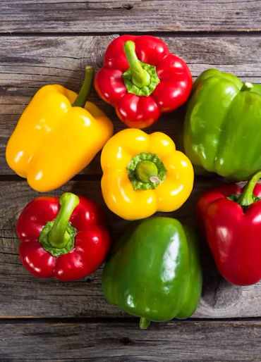 Green Capsicums, Yellow Capsicums, Red Capsicums, 