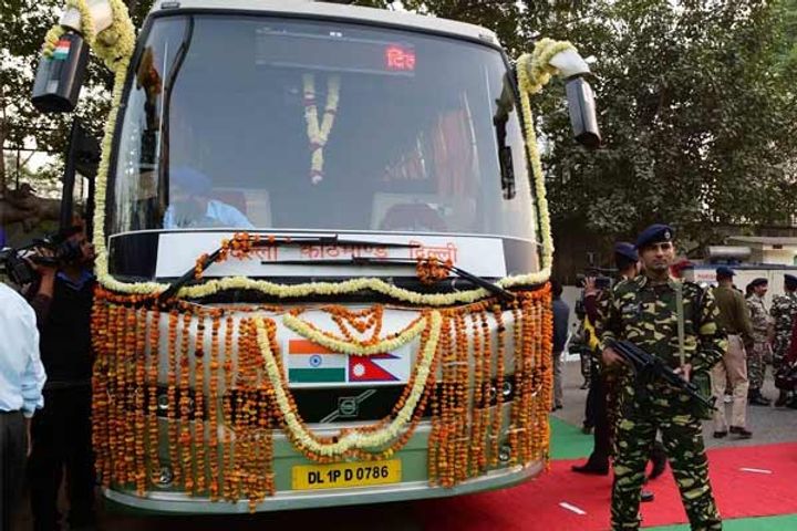 Bus service for DelhiKathmandu resumes after about 20 months Kovid19 protocol will have to be follow Bus service for DelhiKathmandu resumes after about 20 months Kovid19 protocol will have to be follow