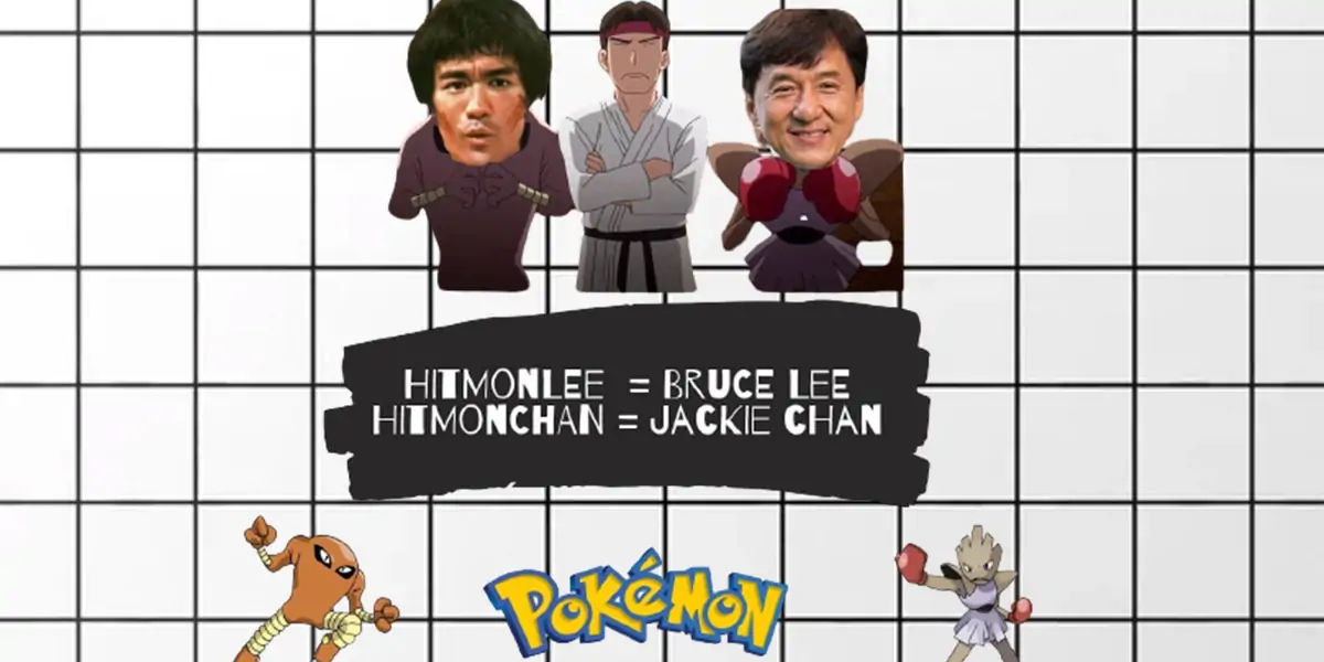 WanasaTime Qatar - Hitmonlee is named after the famous icon, Bruce Lee.  Hitmonchan, on the other hand is named after famous Jackie Chan.  #WanasaTime #Entertainment #Pokemon #Hitmonlee #Hitmonchan #Brucelee  #JackieChan #prizefighting #WanasaTimeQatar #