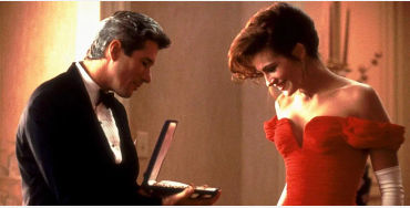 pretty women, julia roberts, pretty women improvised scene, julia roberts pretty women