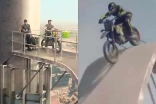 Hrithik Roshan rides a bike below Burj Khalifa in a new advertisement for soft drink Mountain Dew