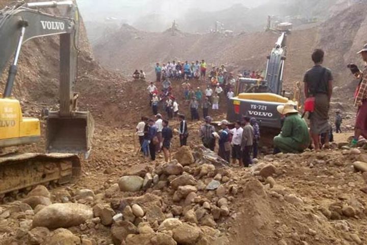 More Than 100 Missing After Major Landslide In Mine in Myanmar