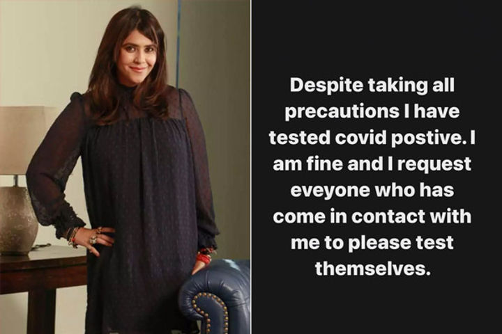 Ekta Kapoor Tested Positive For Covid 19