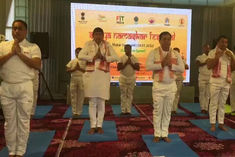 1 crore people performed surya namaskar together on makar sankranti