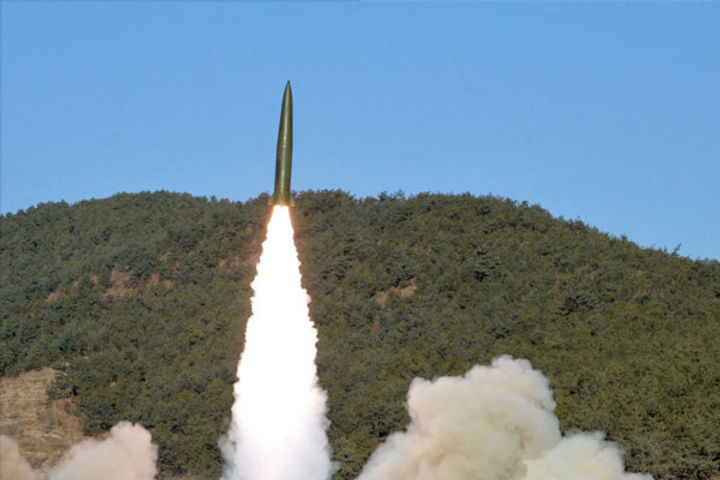 North Korea fired two missiles through the train North Korea fired two missiles through the train