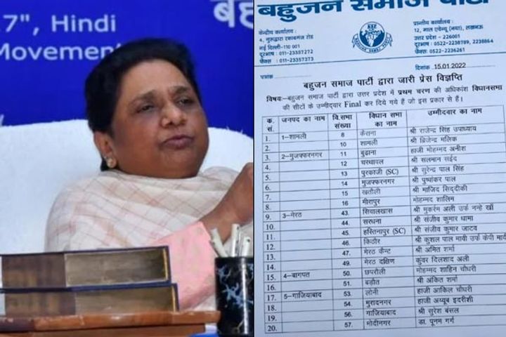 BSP released the list of candidates for 53 seats out of 58 BSP released the list of candidates for 53 seats out of 58