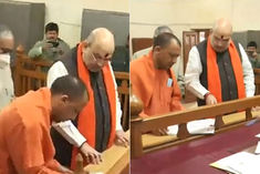 CM Yogi files nomination from Gorakhpur Sadar assembly seat in the presence of Amit Shah