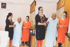 Lata Mangeshkar's last video surfaced, she was seen walking with the help of two women