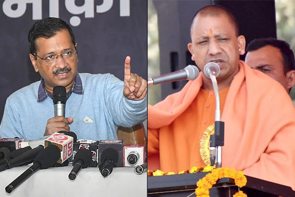 Twitter war broke out between UP CM Yogi and Delhi CM Kejriwal
