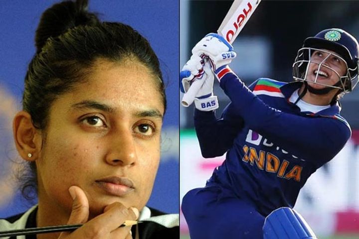 smriti mandhana reached the top 5 mithali raj remained at number two
