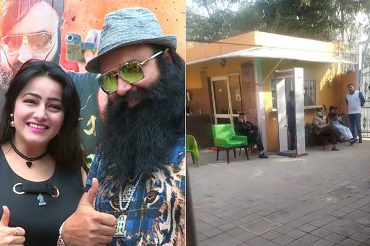 Gurmeet Ram Rahim Singh is out on parole, Honeypreet reached Gurugram to meet him at the Dera