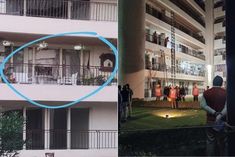 two have died due to the fall of part of the 6th floor