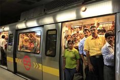 metro passengers trapped inside the train