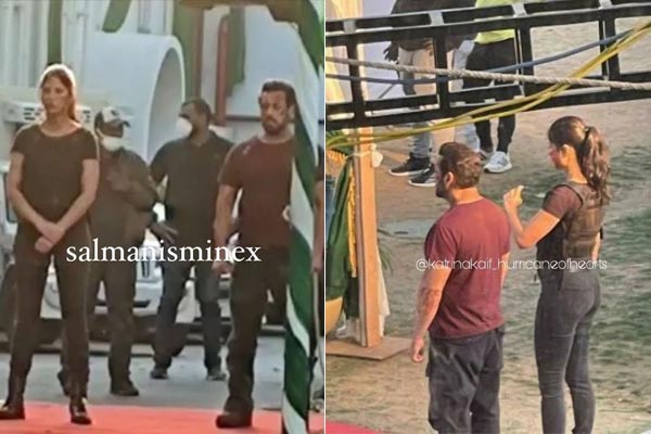 Salman Katrina shooting for Tiger 3 in Delhi pictures in action avatar go viral