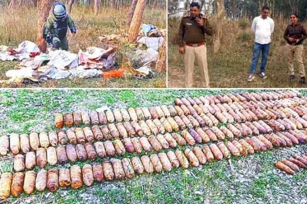 232 old bomb shells found near begna river in ambala haryana