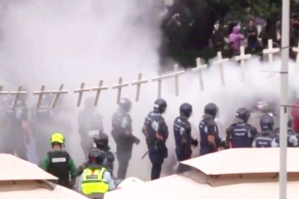 Police and protesters clash outside New Zealand parliament, 36 arrested