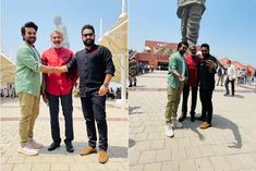 RRR team reached Statue of Unity for promotion