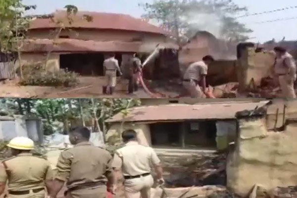 On the murder of TMC leader, the riots ransacked and arson, 12 houses set on fire, 10 killed so far