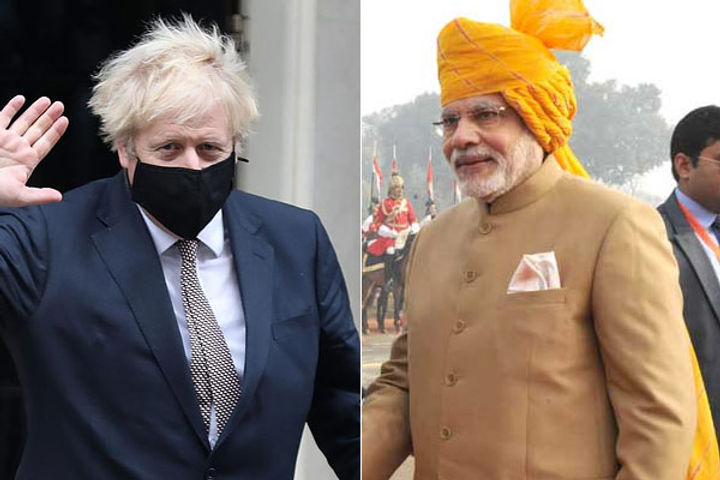 PM Modi and Boris Johnson
