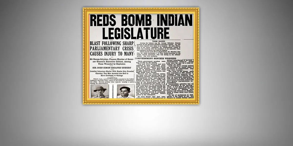 bhagat singh, batukeshwar dutt, bhagat singh central assembly, smoke bombs in delhi assembly,