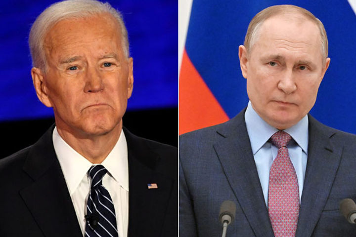 Vladimir Putin and Joe Biden Vladimir Putin and Joe Biden