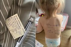 Ukrainian mother wrote something like this on the back of the girl that the journalist shared this t