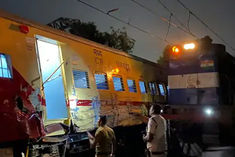 two trains on the same track in matunga mumbai 3 coaches of puducherry express derail