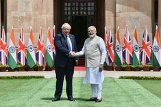 PM Modi and Boris Johnson