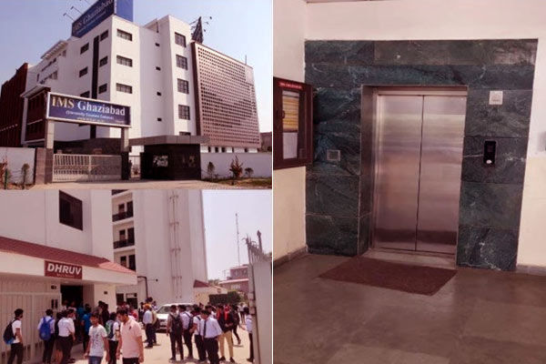 lift breaks in campus hostel of ims ghaziabad