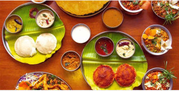 southindia, breakfast, dish, upma, uttapam, idly, dosa