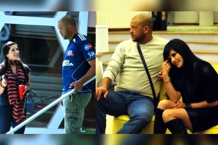 Andrew Symonds and Sunny Leone Andrew Symonds and Sunny Leone