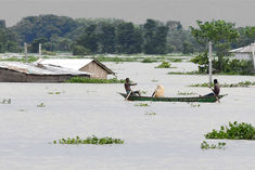 flood situation in assam red alert issued for four districts of kerala