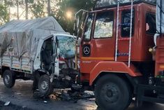 Tata Ace car collides with truck on Jind Chandigarh National Highway 6 killed 17 injured