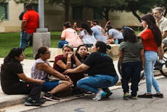 a student going to school with a rifle arrested in texas