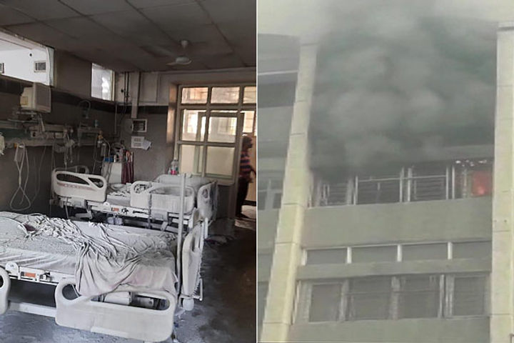 fire breaks out in delhis safdarjung hospital panic among patients