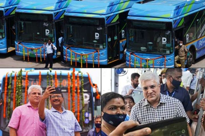 delhi governments new electric buses a hit among commuters