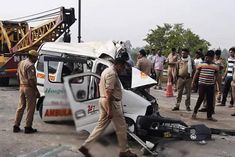 Road Accident In Bareilly Fierce Collision Between Ambulance And Canter