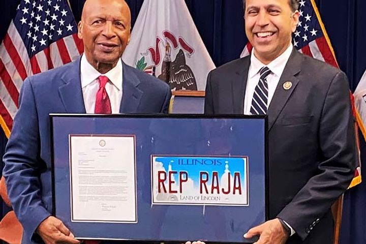 Indian American MP Raja Krishnamoorthi honored with Distinguished Leadership Award