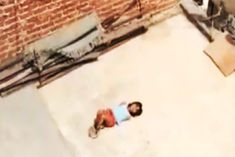 tie hands and feet for not doing homework and made the girl lie on the scorching roof