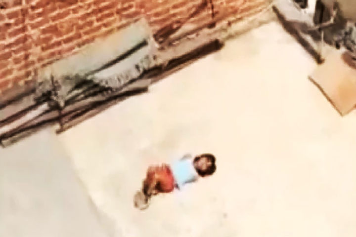 tie hands and feet for not doing homework and made the girl lie on the scorching roof