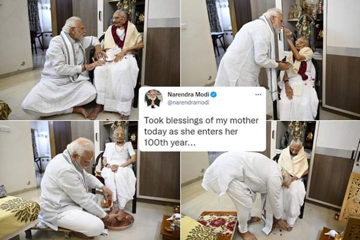 PM Modis mother Hiraba turns 100 today 