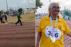 Haryanas 105 year old grandmothers new record in 100 meters race