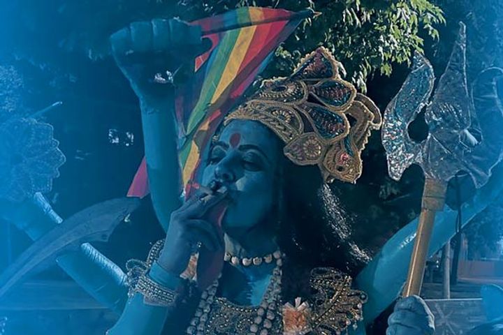Poster release of documentary Kaali people furious after seeing Goddess smoking a cigarette Poster release of documentary Kaali people furious after seeing Goddess smoking a cigarette
