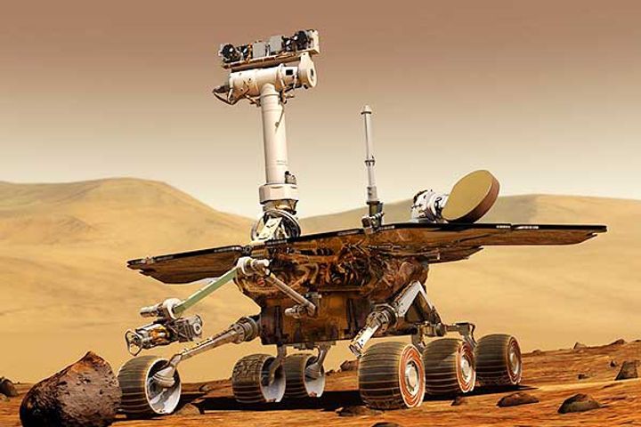 today nasas opportunity spacecraft flew to mars in 2003
