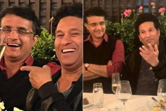 sourav ganguly celebrated with friends a day before 50th birthday
